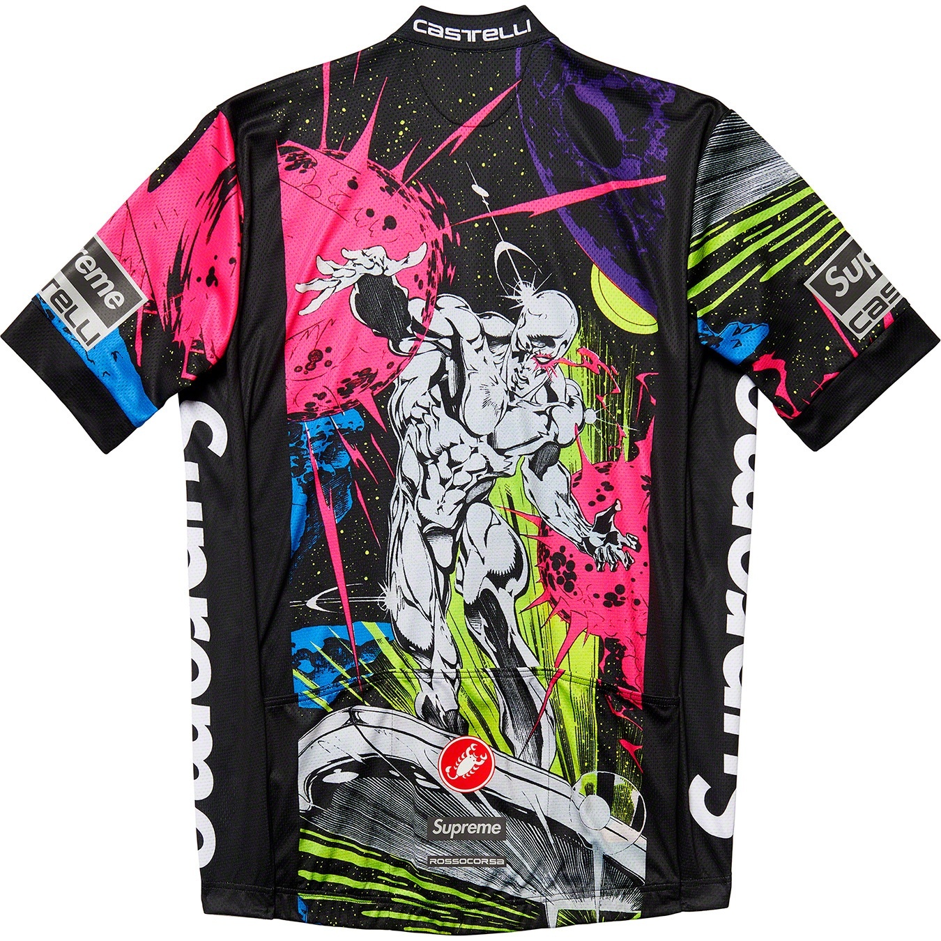 Supreme®/Castelli Silver Surfer Cycling Jersey view 3